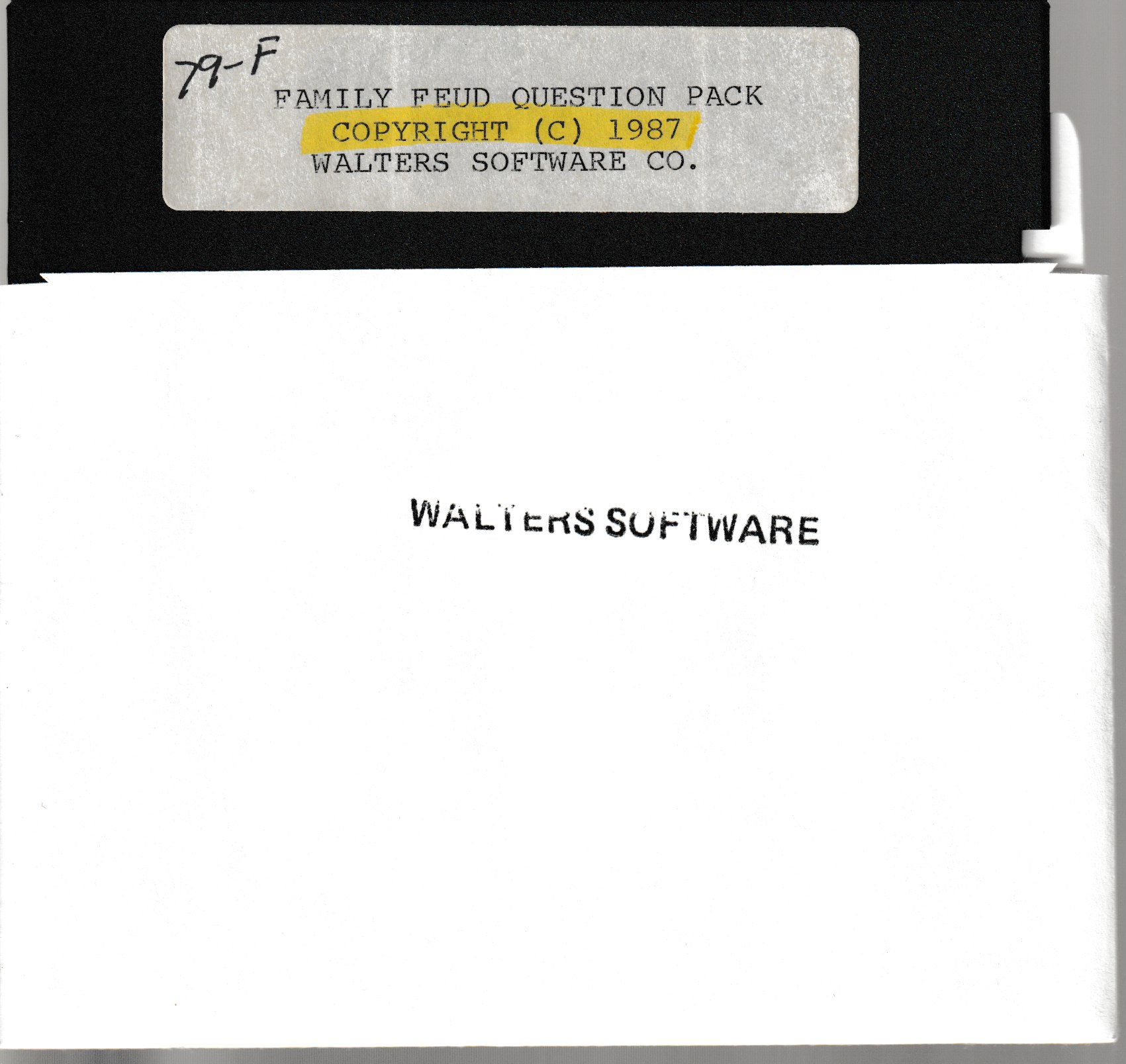 Family Feud Question Pack Floppy Disk